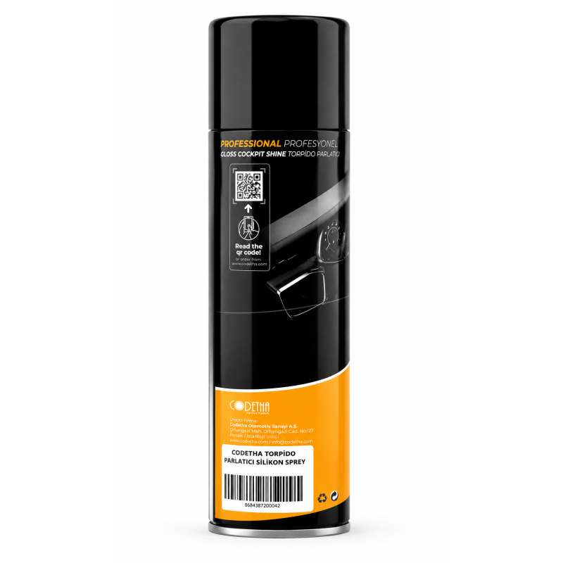 Codetha Gloss Cockpit Shiner  Ultra Gloss Torpido Parlatıcı Sprey