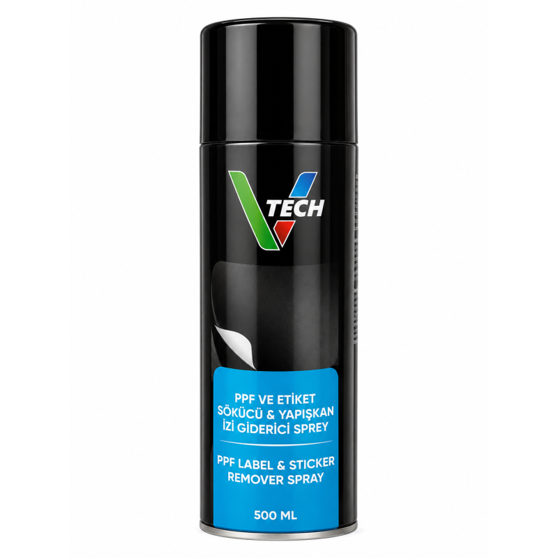 V Tech PPF ve Etiket Sökücü Sprey 500 ML  Yapışkan İzi Sticker Bant Temizleyici