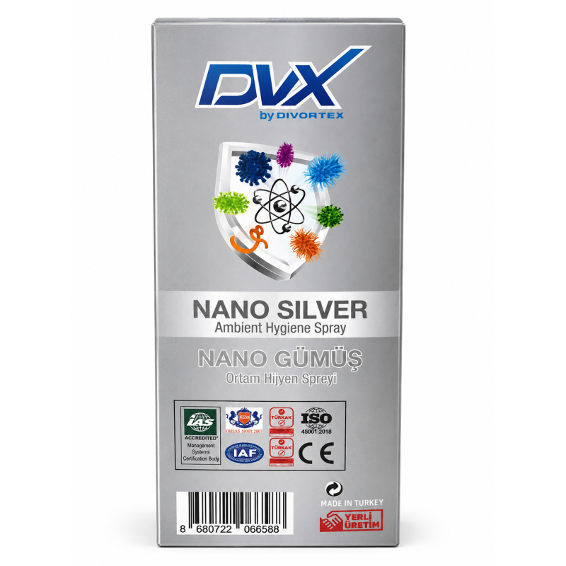 DVX Nano Silver Ortam Hijyen Spreyi 150 ml  Nano Gümüş Hijyen Spreyi