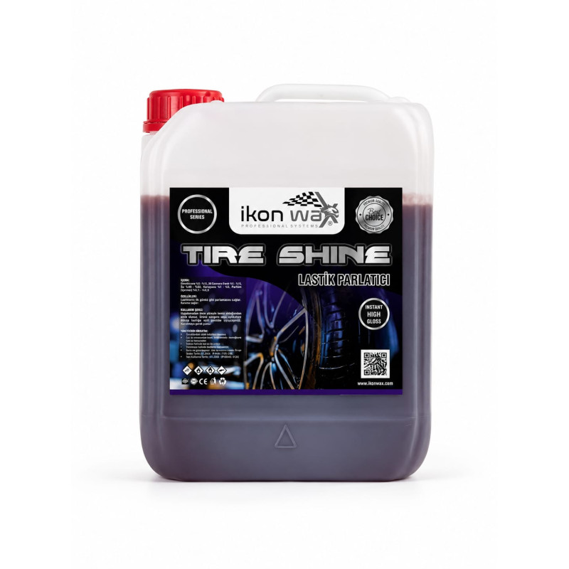 İkon Wax Tire Shine Lastik Parlatıcı 5 Litre  High Gloss Lastik Parlatıcı